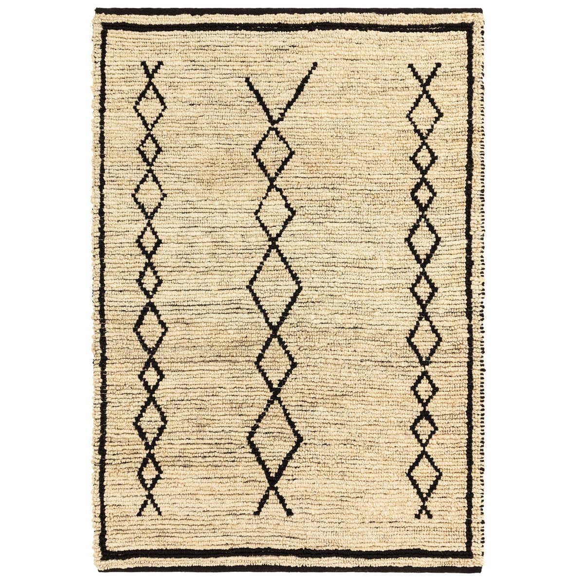 Souk Bleach & Black Rug