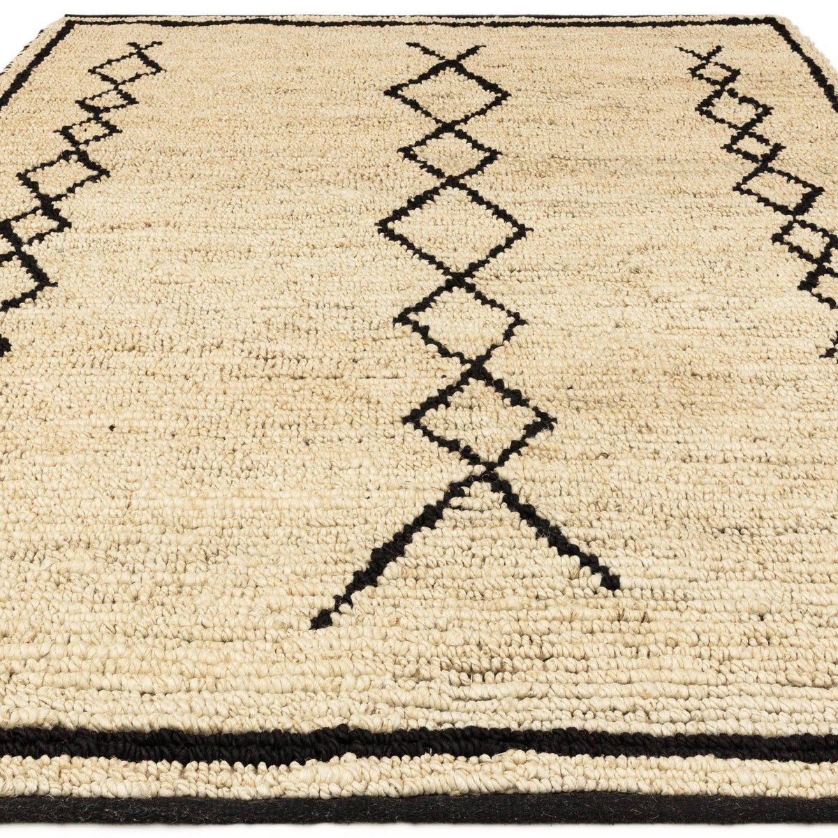 Souk Bleach & Black Rug
