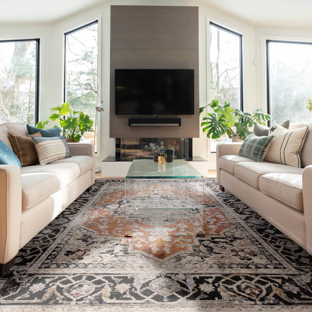 Sovereign Terracotta Medallion Rug