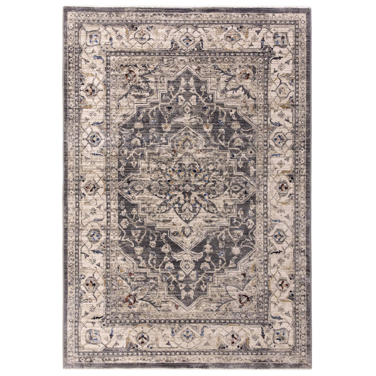 Sovereign Charcoal Medallion Rug