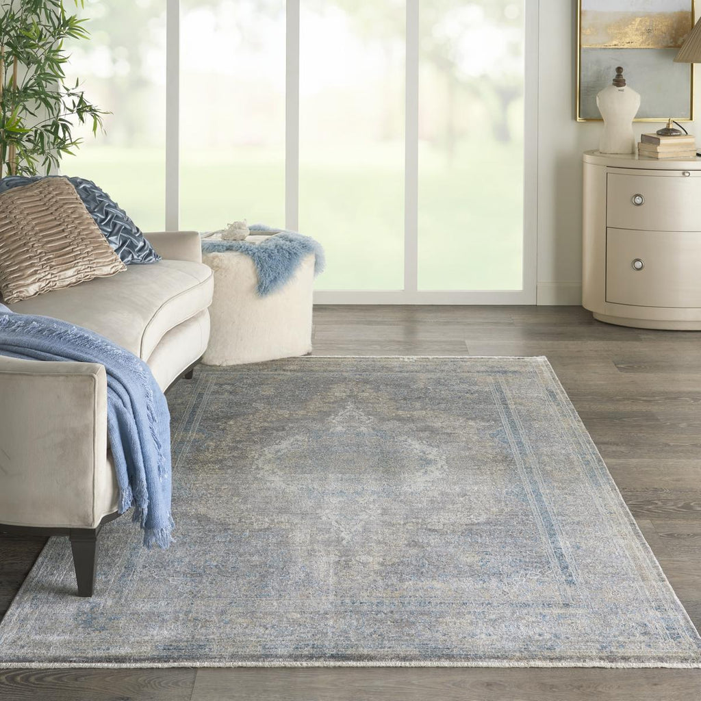 Starry Nights Antique Cream Blue Rug