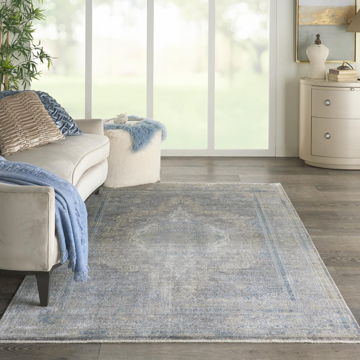 Starry Nights Antique Cream Blue Rug