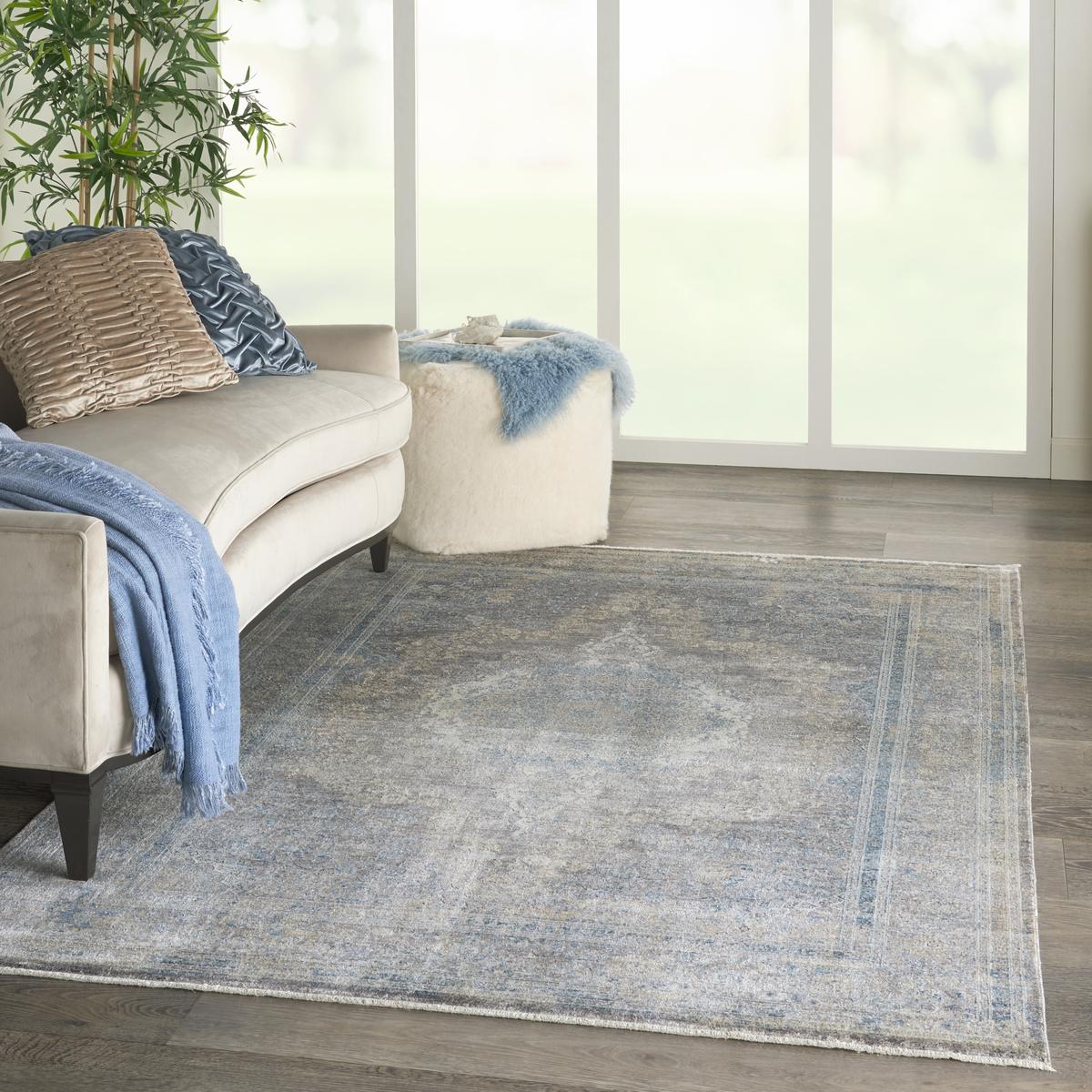 Starry Nights Antique Cream Blue Rug