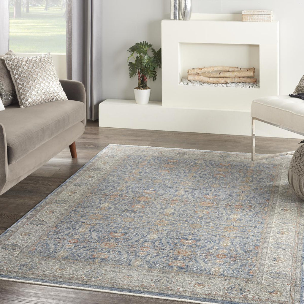 Starry Nights Garden Light Blue Rug