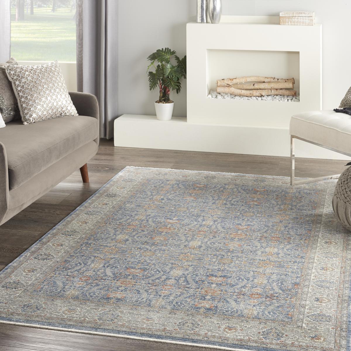 Starry Nights Garden Light Blue Rug