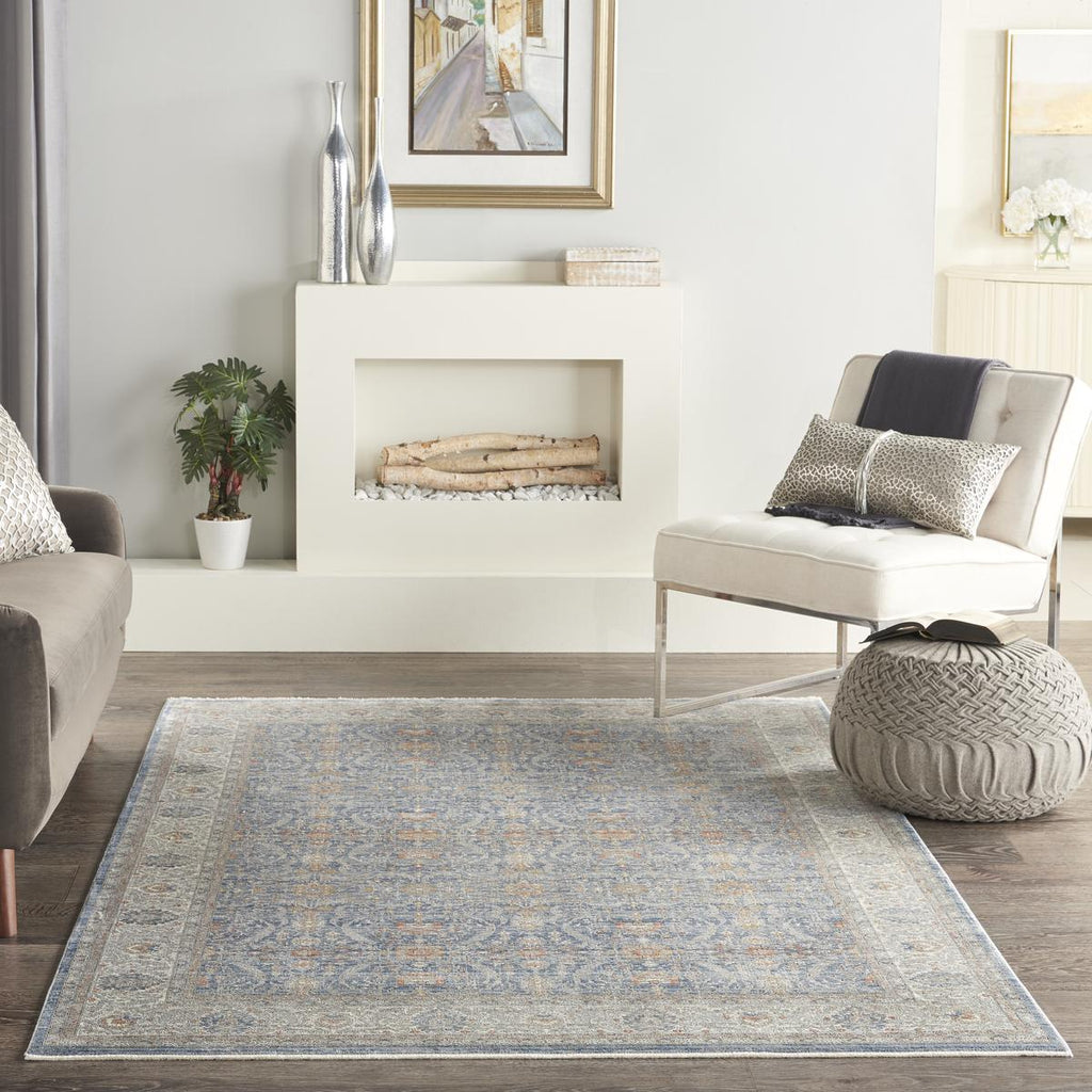 Starry Nights Garden Light Blue Rug