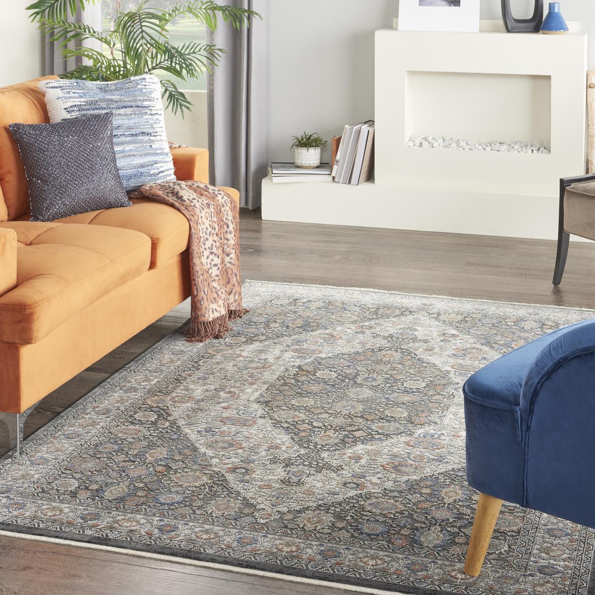Starry Nights Imperial Grey Blue Rug