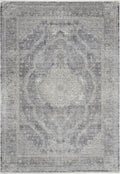 Starry Nights Medallion Charcoal Cream Rug