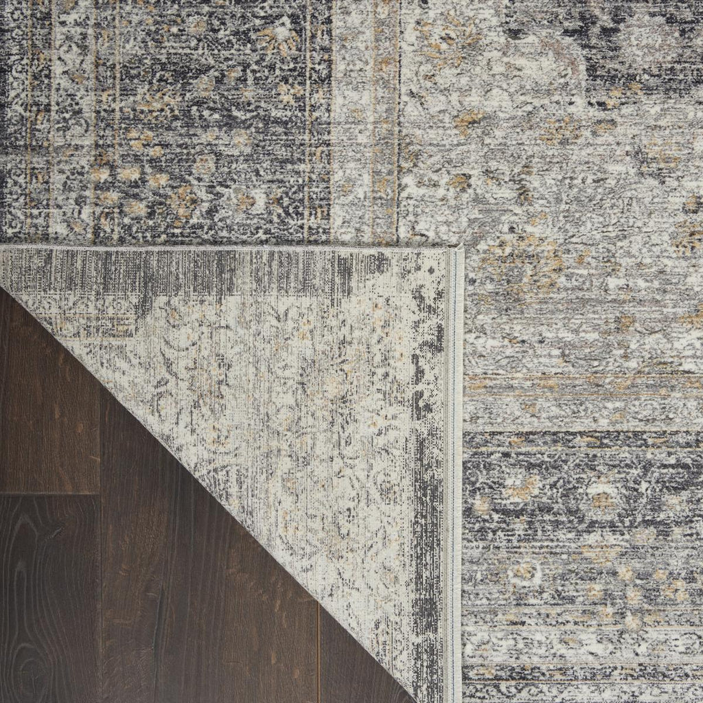 Starry Nights Medallion Charcoal Cream Rug