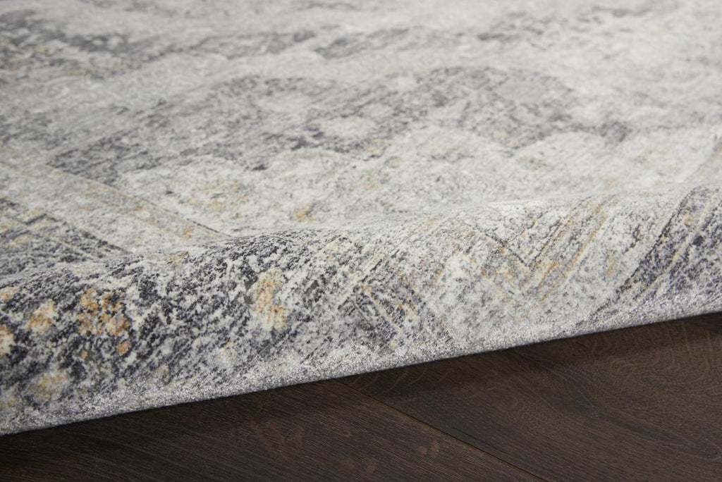 Starry Nights Medallion Charcoal Cream Rug