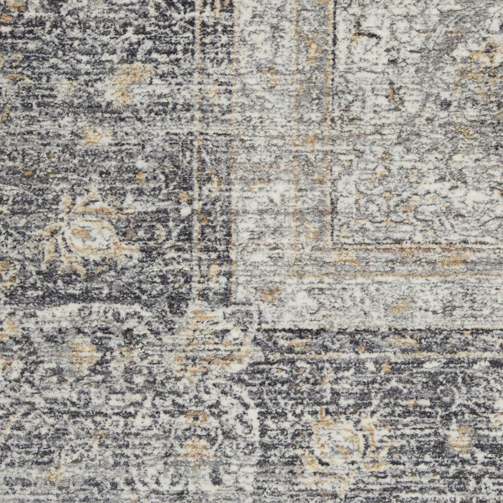 Starry Nights Medallion Charcoal Cream Rug