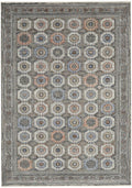Starry Nights Rosette Grey Navy Rug