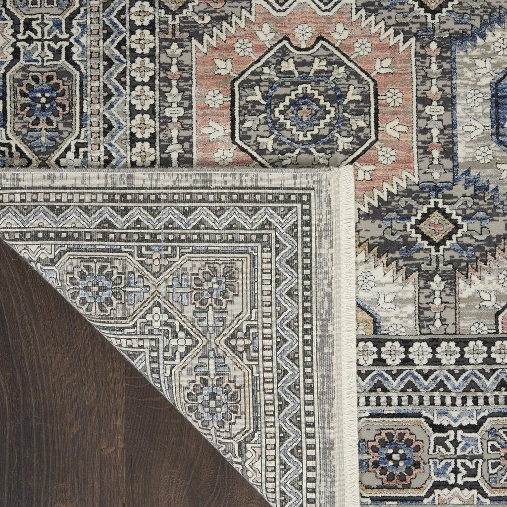 Starry Nights Rosette Grey Navy Rug
