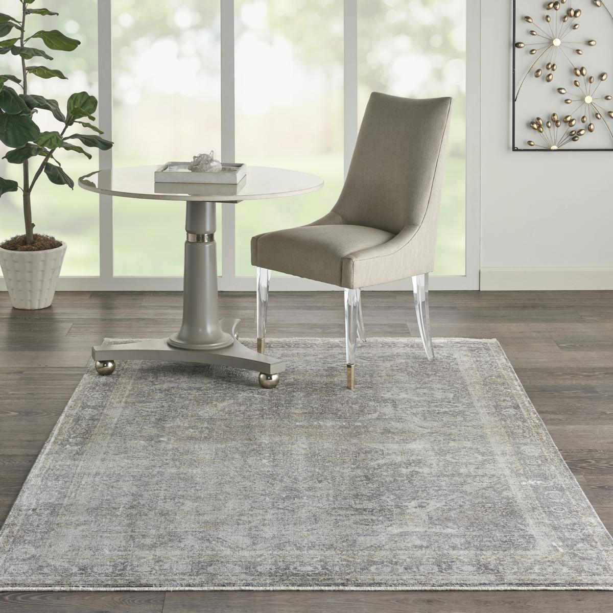Starry Nights Veil Silver Cream Rug