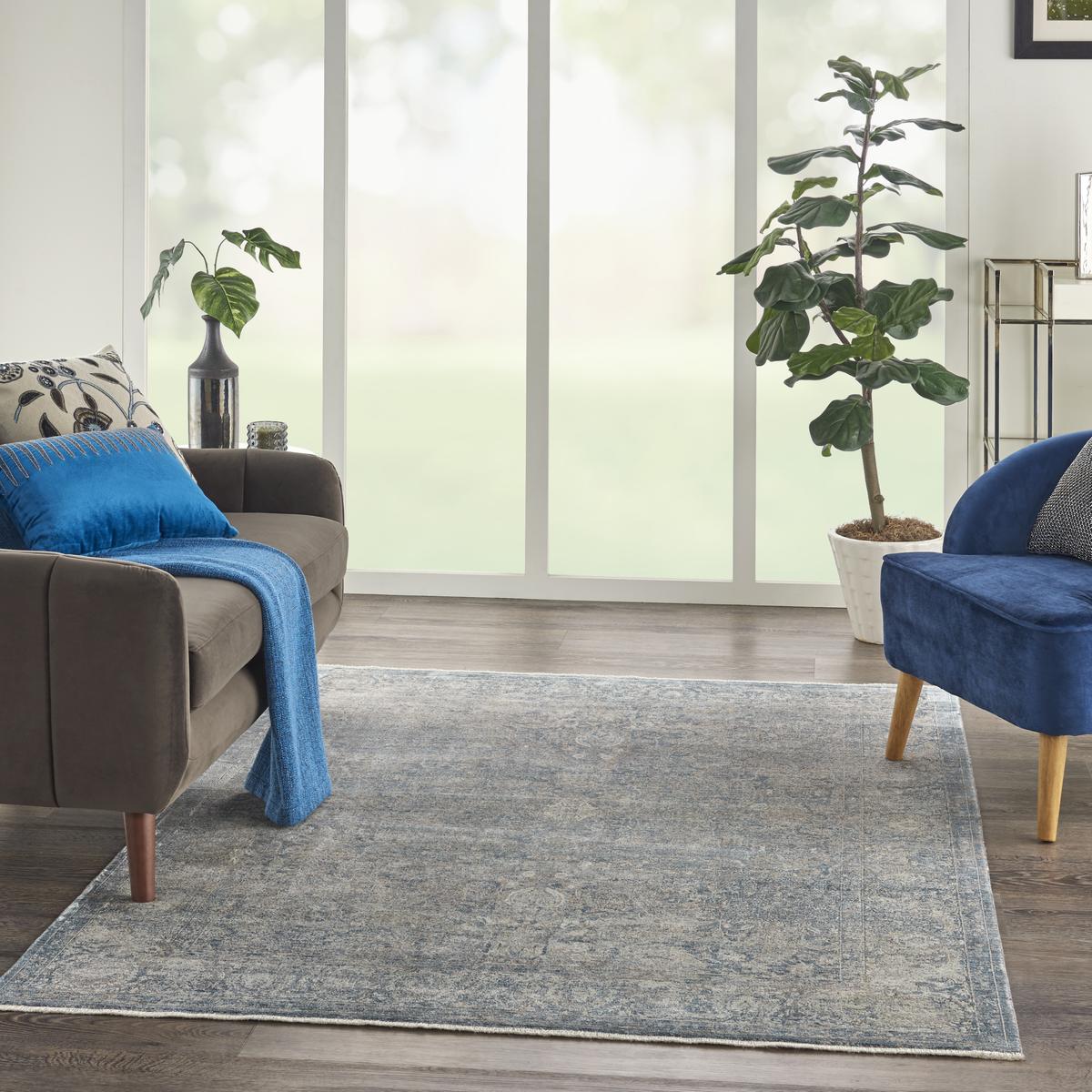 Starry Nights Whisper Cream Blue Rug