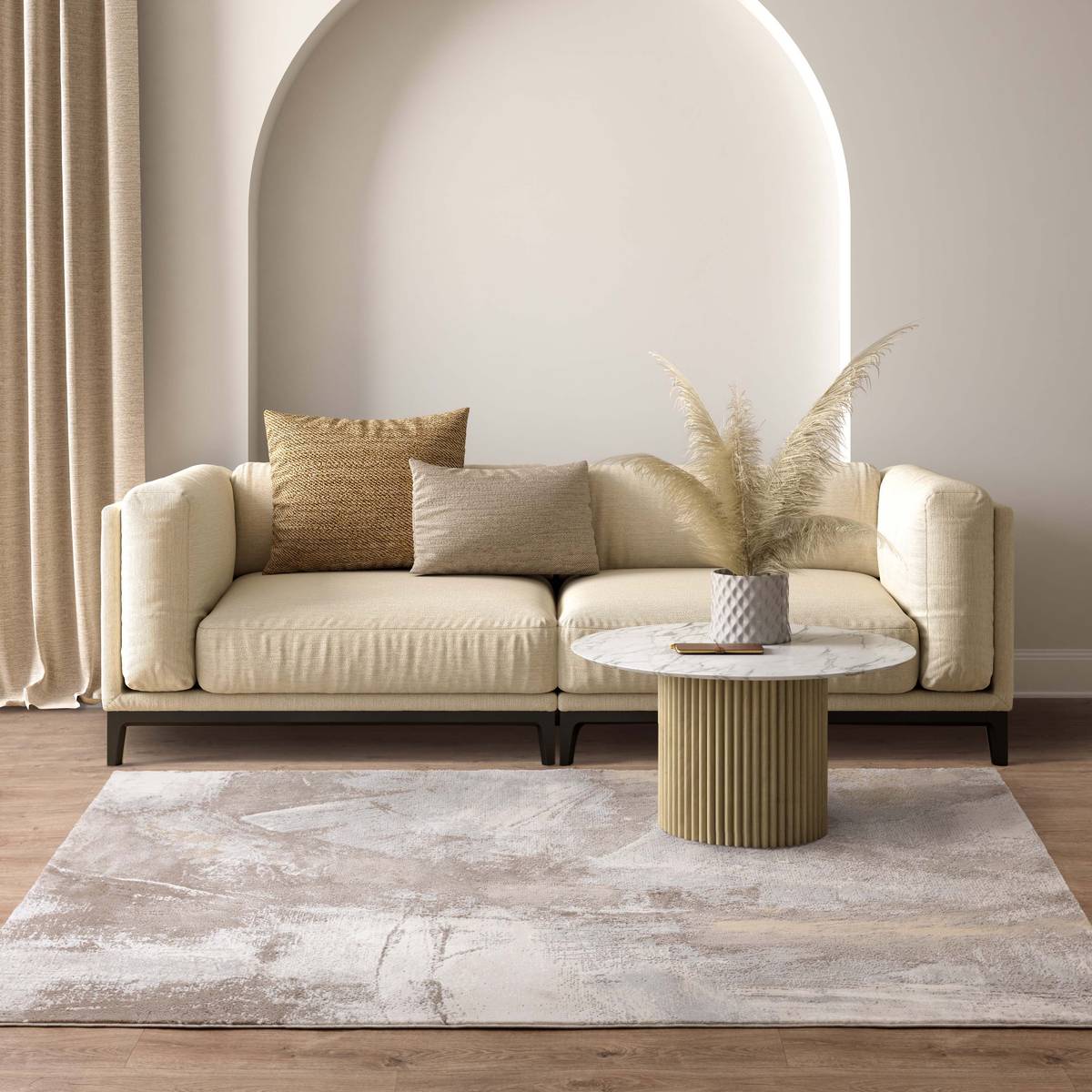 Stellar Strata Natural Rug