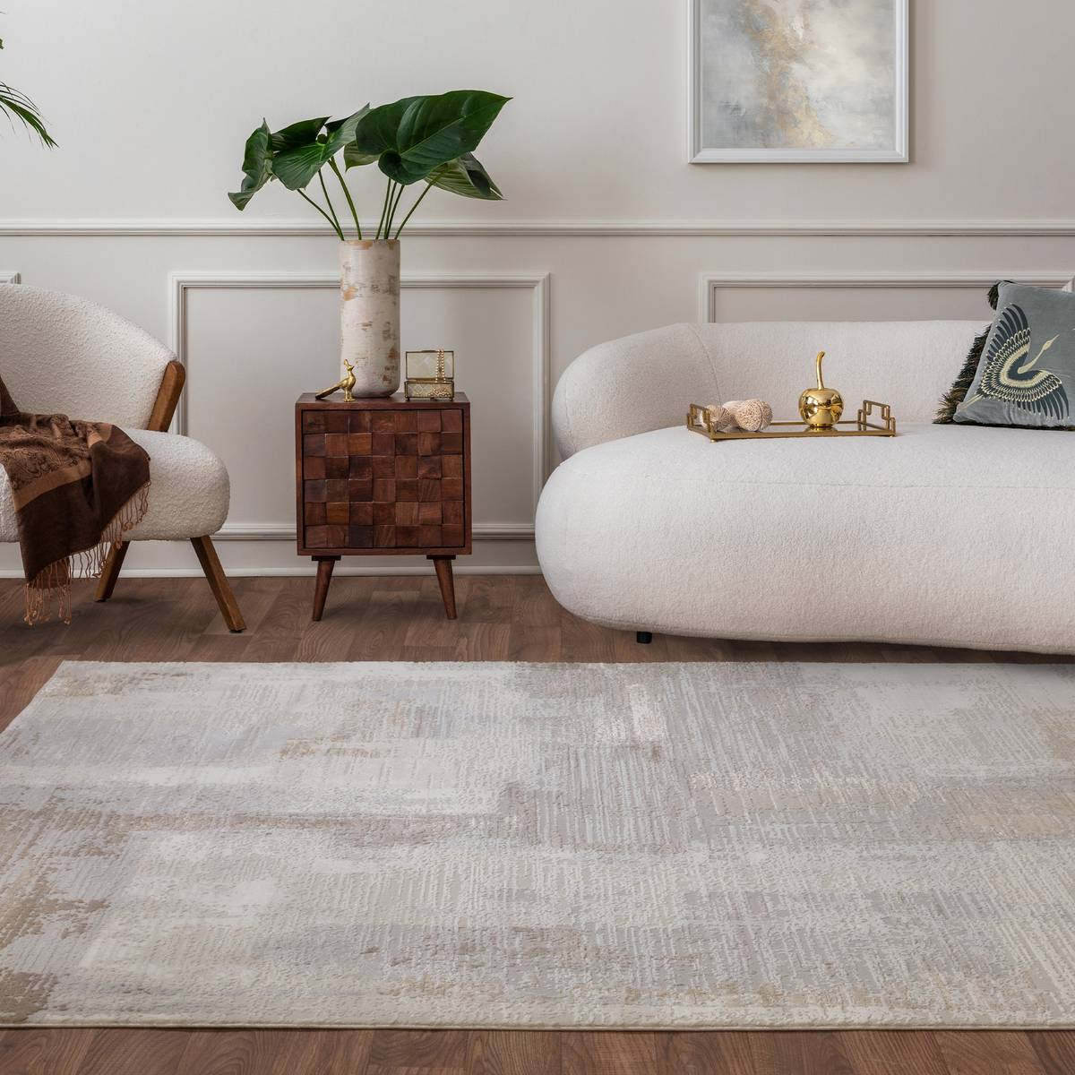 Stellar Strata Grey Rug
