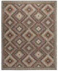 Sumac Diamond Brown Rust Indoor Outdoor Rug