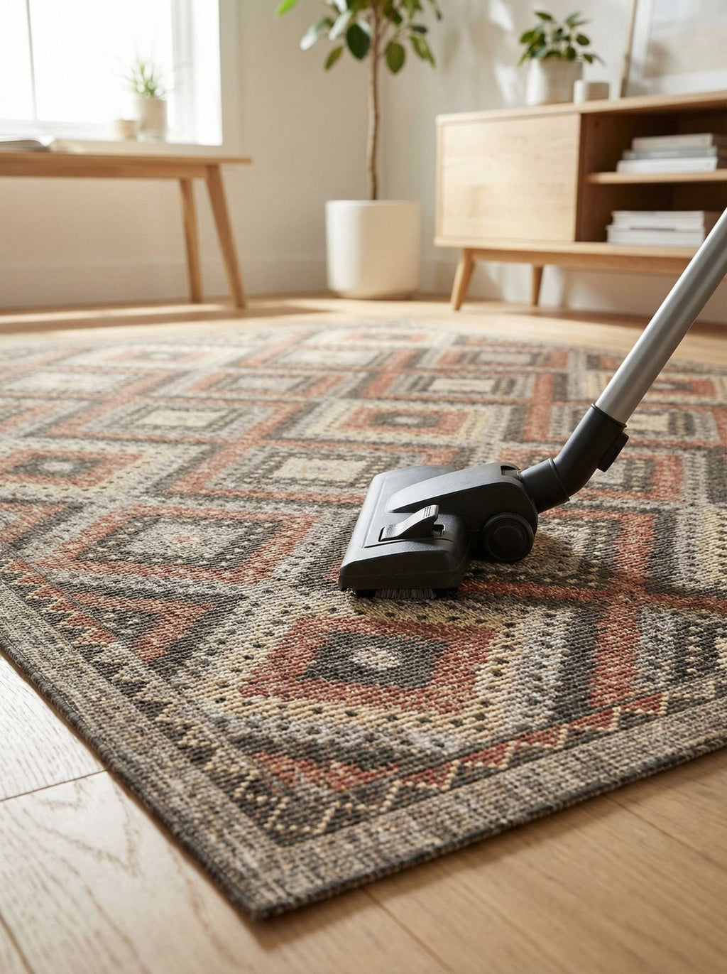 Sumac Diamond Brown Rust Indoor Outdoor Rug