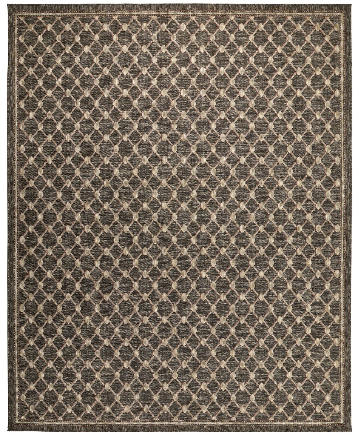 Sumac Trellis Brown Indoor Outdoor Rug