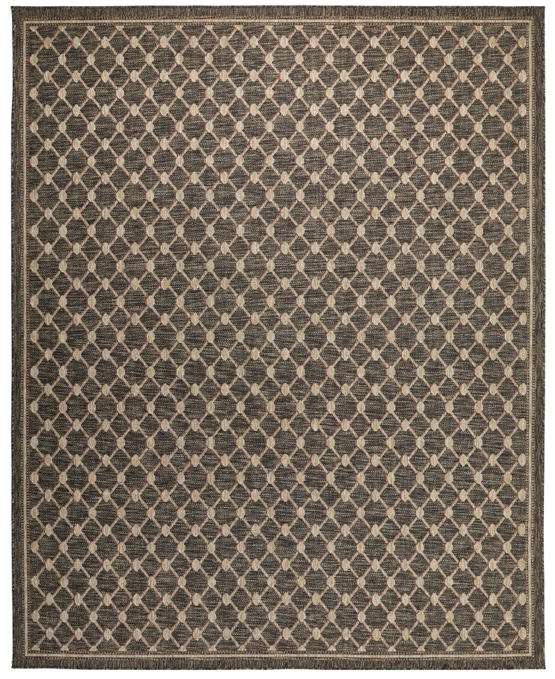 Sumac Trellis Brown Indoor Outdoor Rug