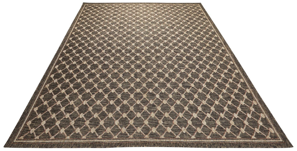 Sumac Trellis Brown Indoor Outdoor Rug