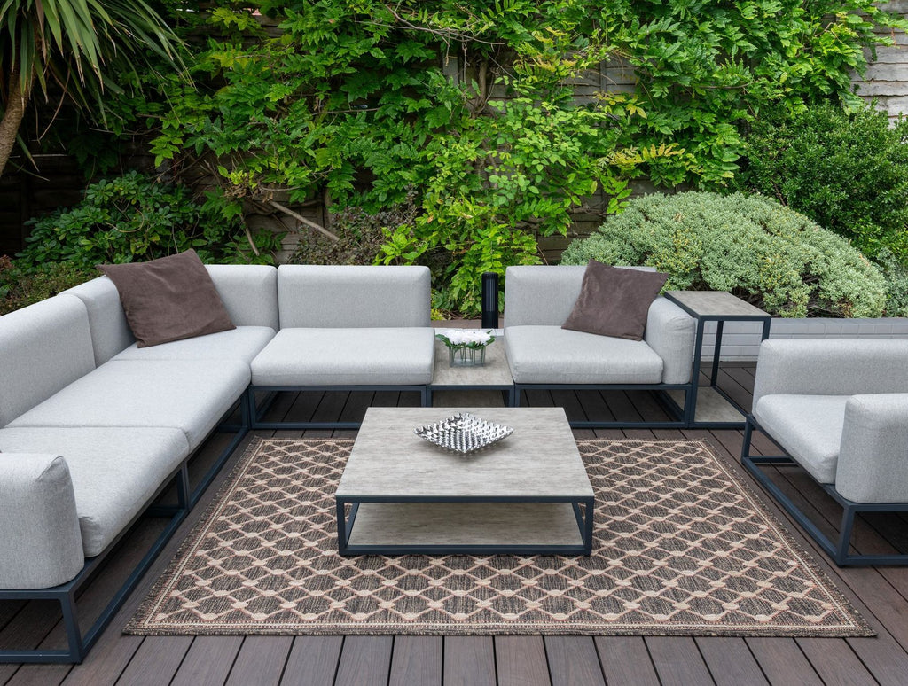 Sumac Trellis Brown Indoor Outdoor Rug