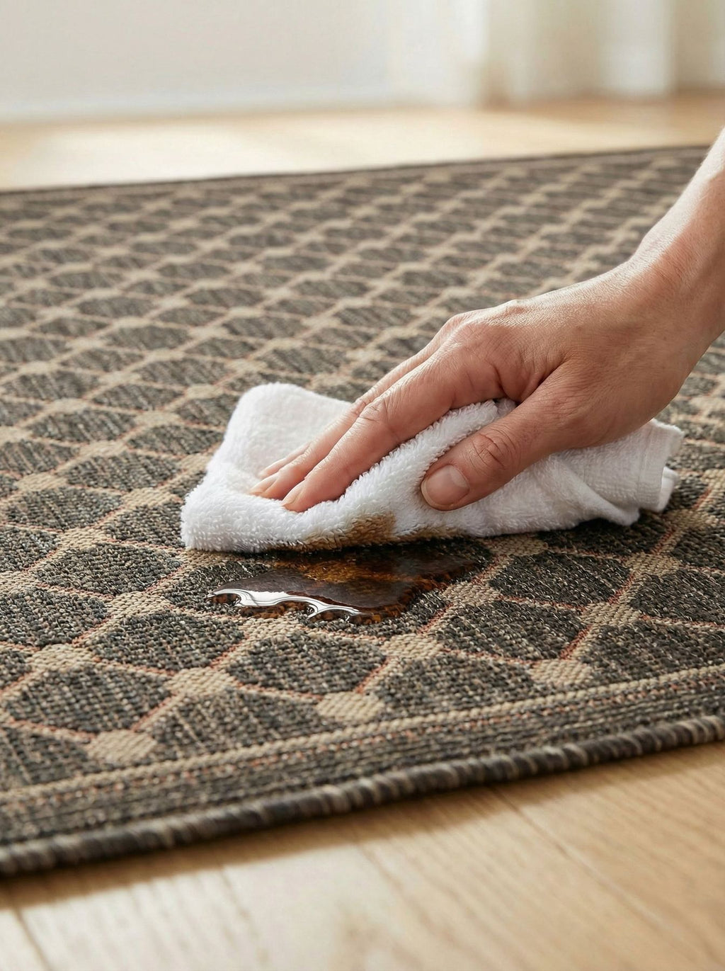 Sumac Trellis Brown Indoor Outdoor Rug