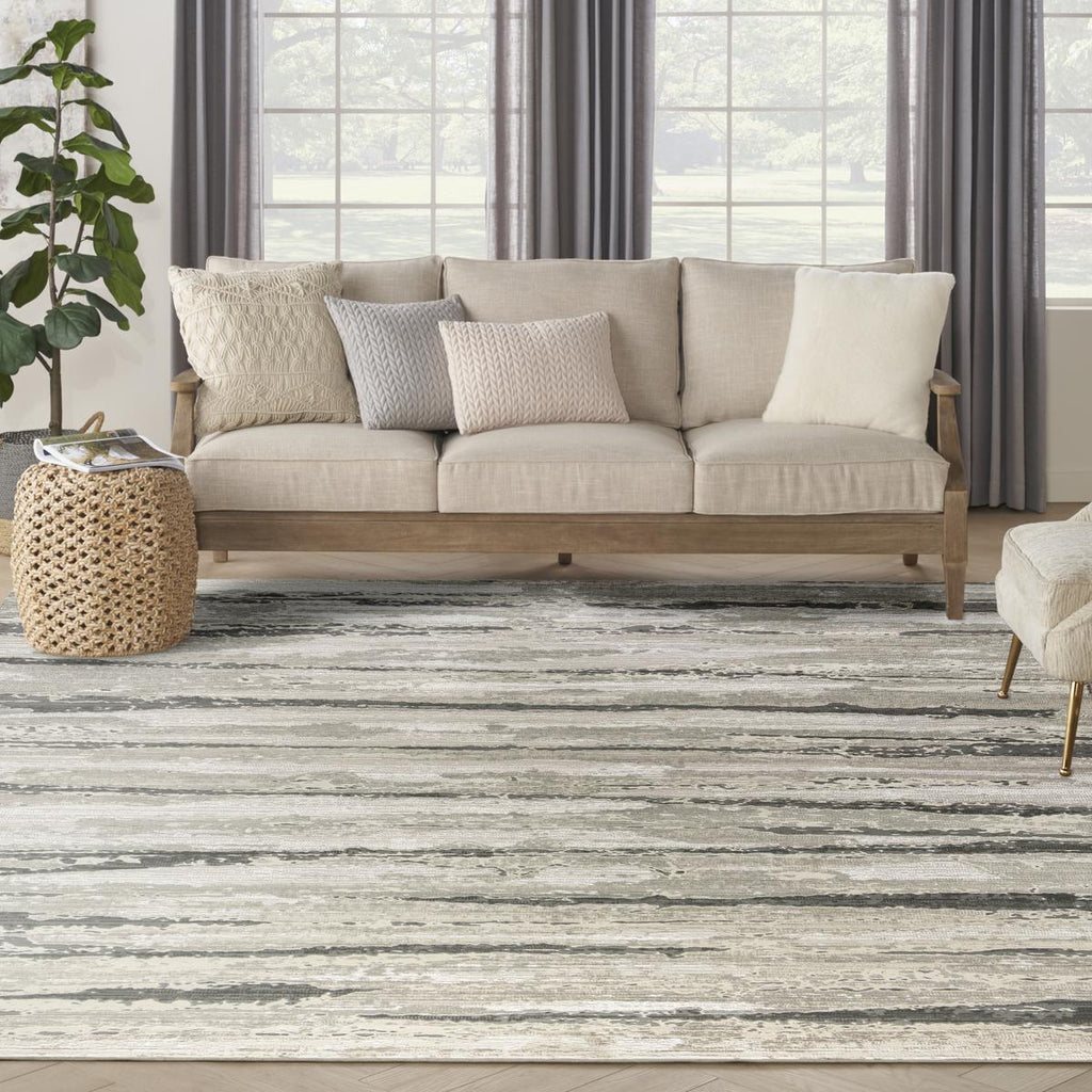 Sustainable Trends Strata Ivory Multicolour Rug
