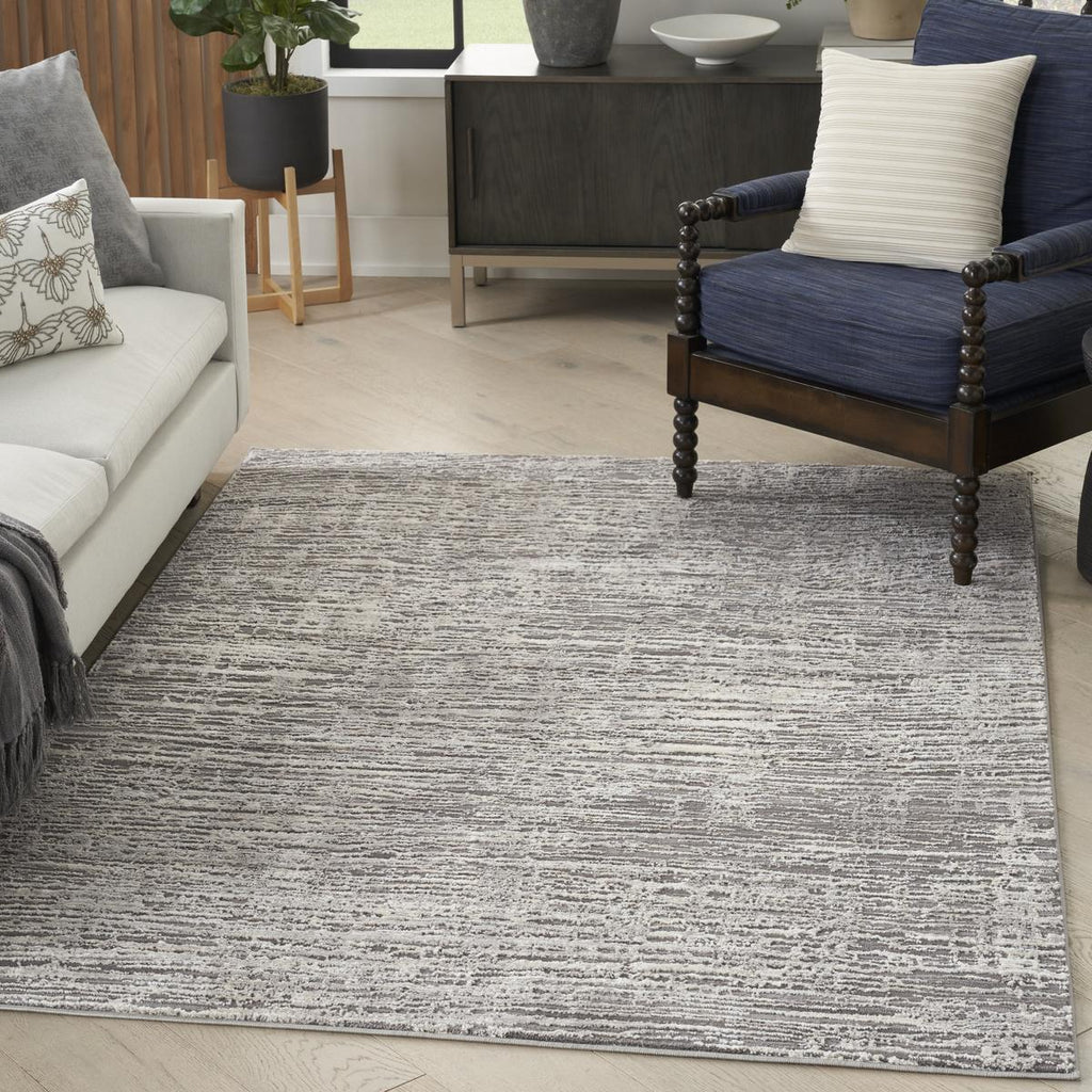 Sustainable Trends Stria Ivory Grey Rug