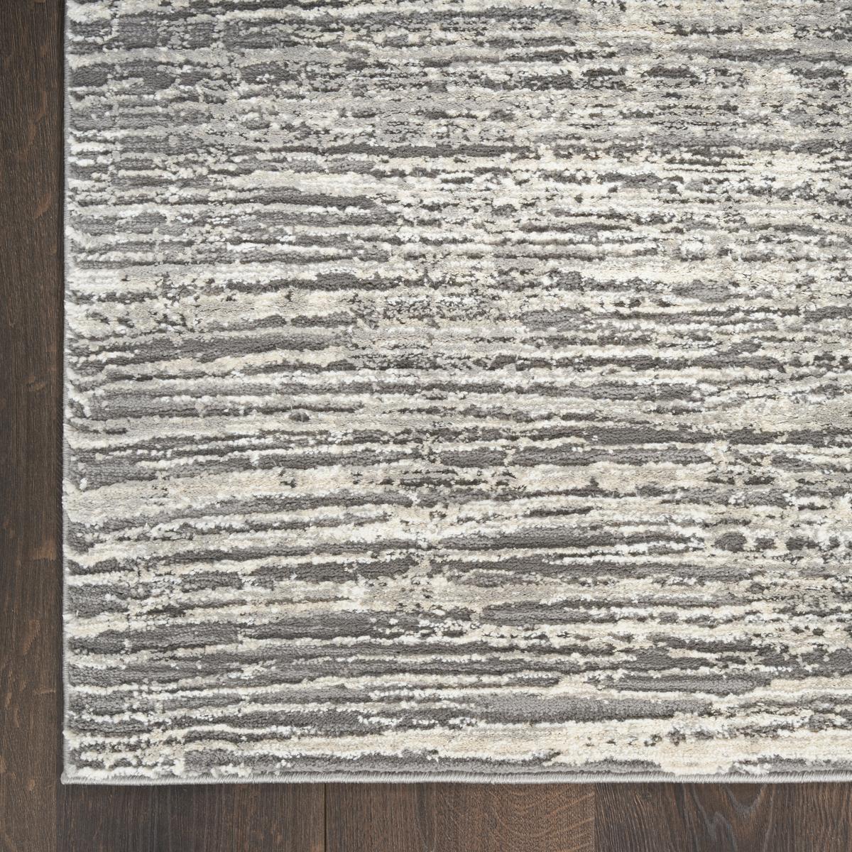 Sustainable Trends Stria Ivory Grey Rug