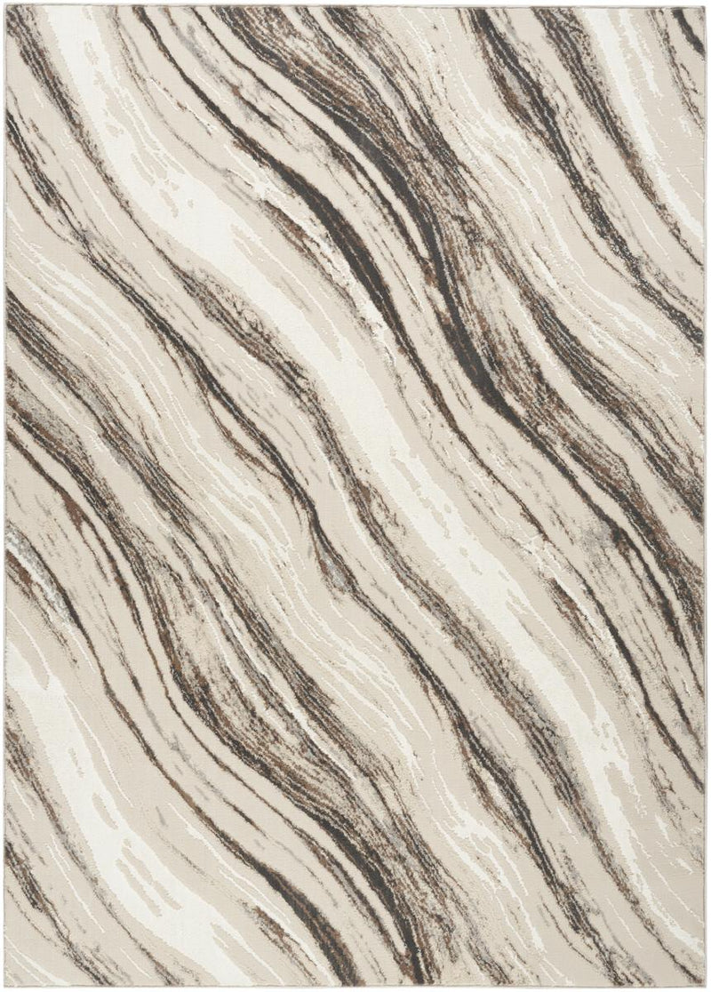 Sustainable Trends Wave Beige Grey Rug