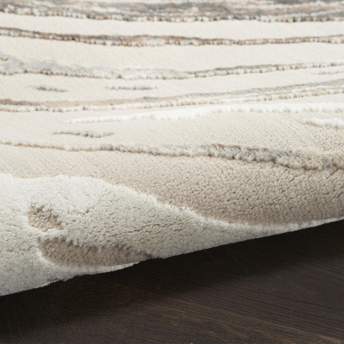 Sustainable Trends Wave Beige Grey Rug