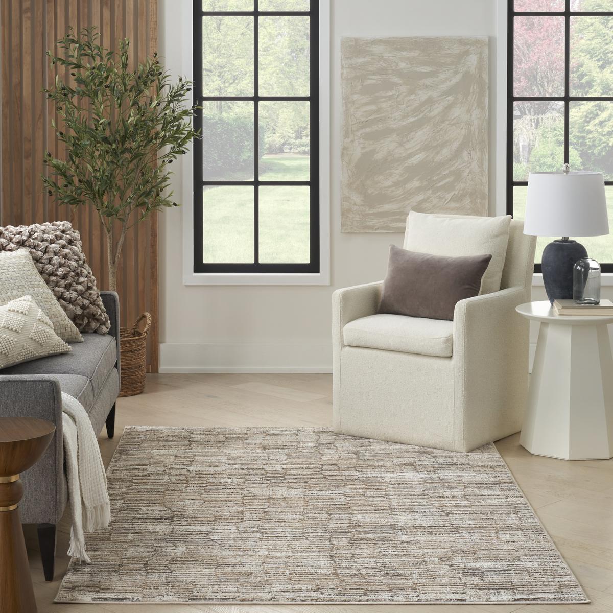 Sustainable Trends Weave Ivory Mocha Rug