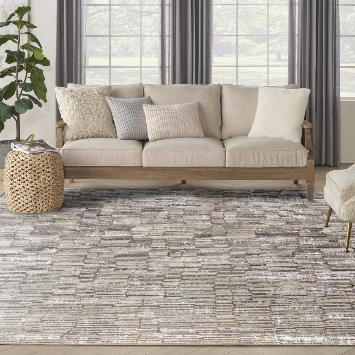 Sustainable Trends Weave Ivory Mocha Rug