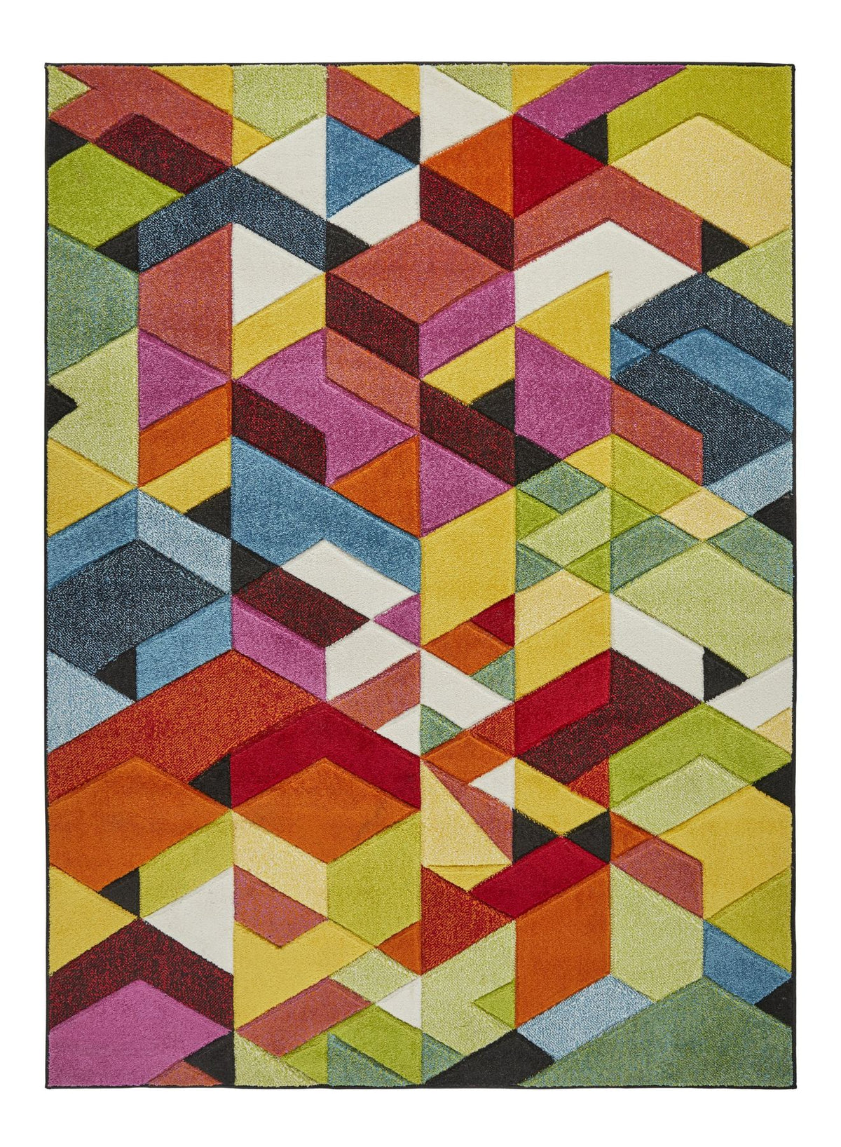 Viva Cubes Multicolour Rug