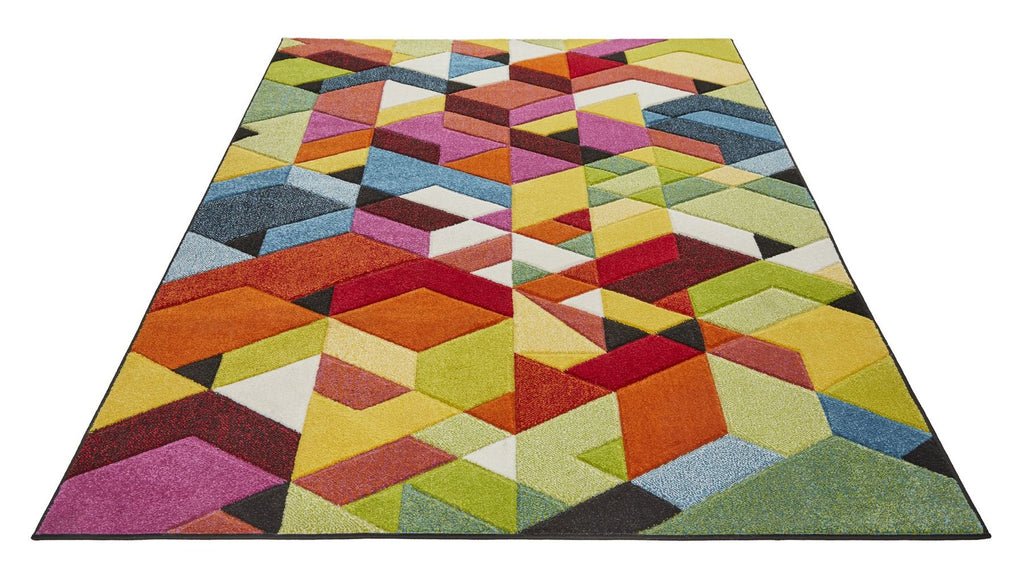 Viva Cubes Multicolour Rug