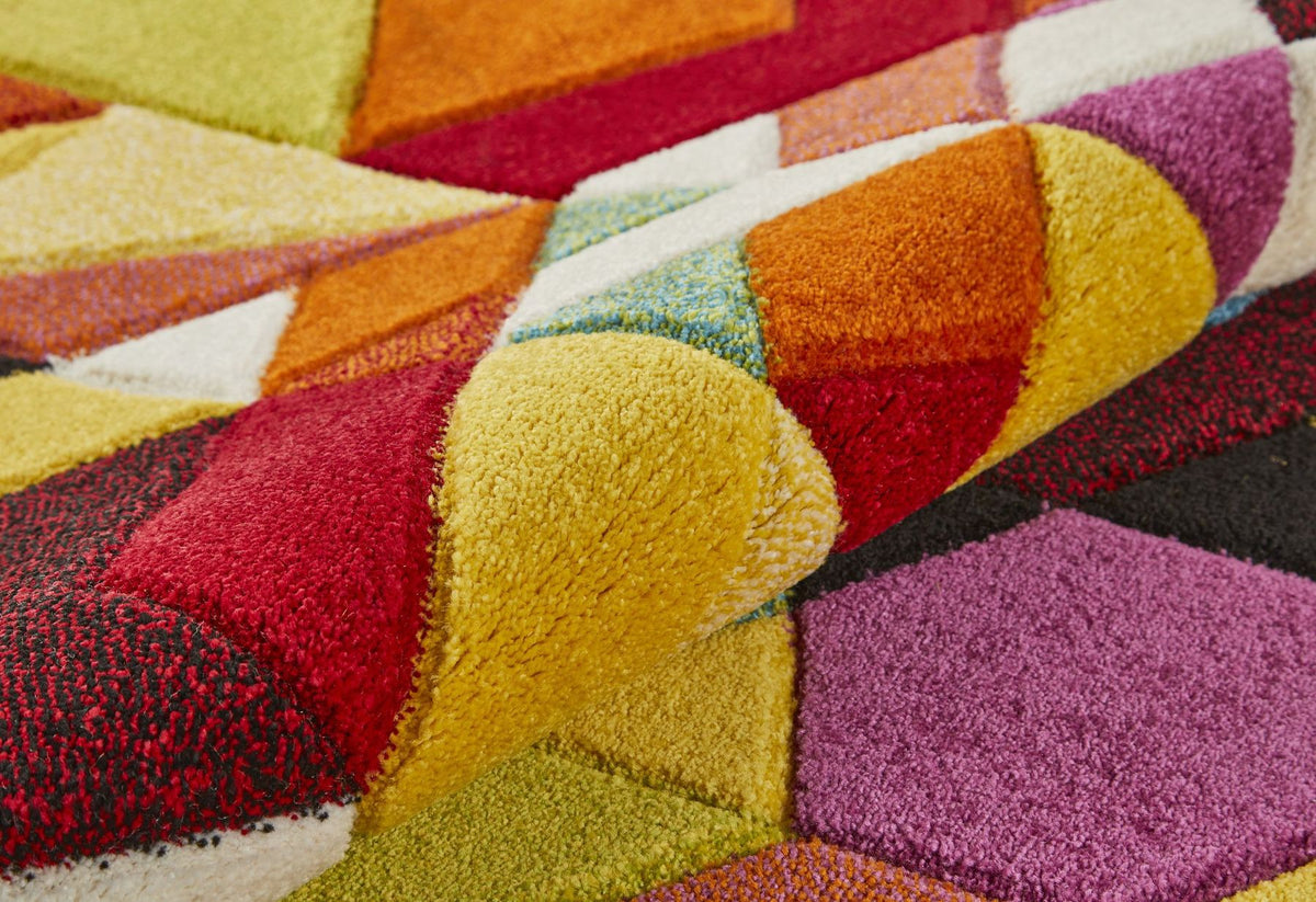 Viva Cubes Multicolour Rug