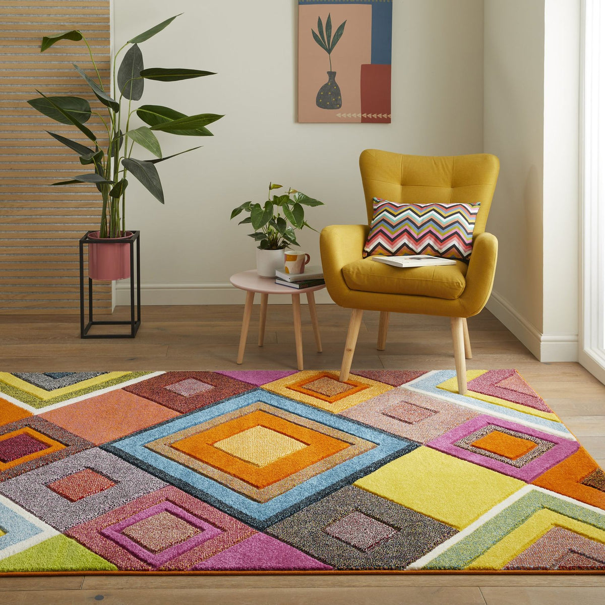 Viva Diamond Multicolour Rug