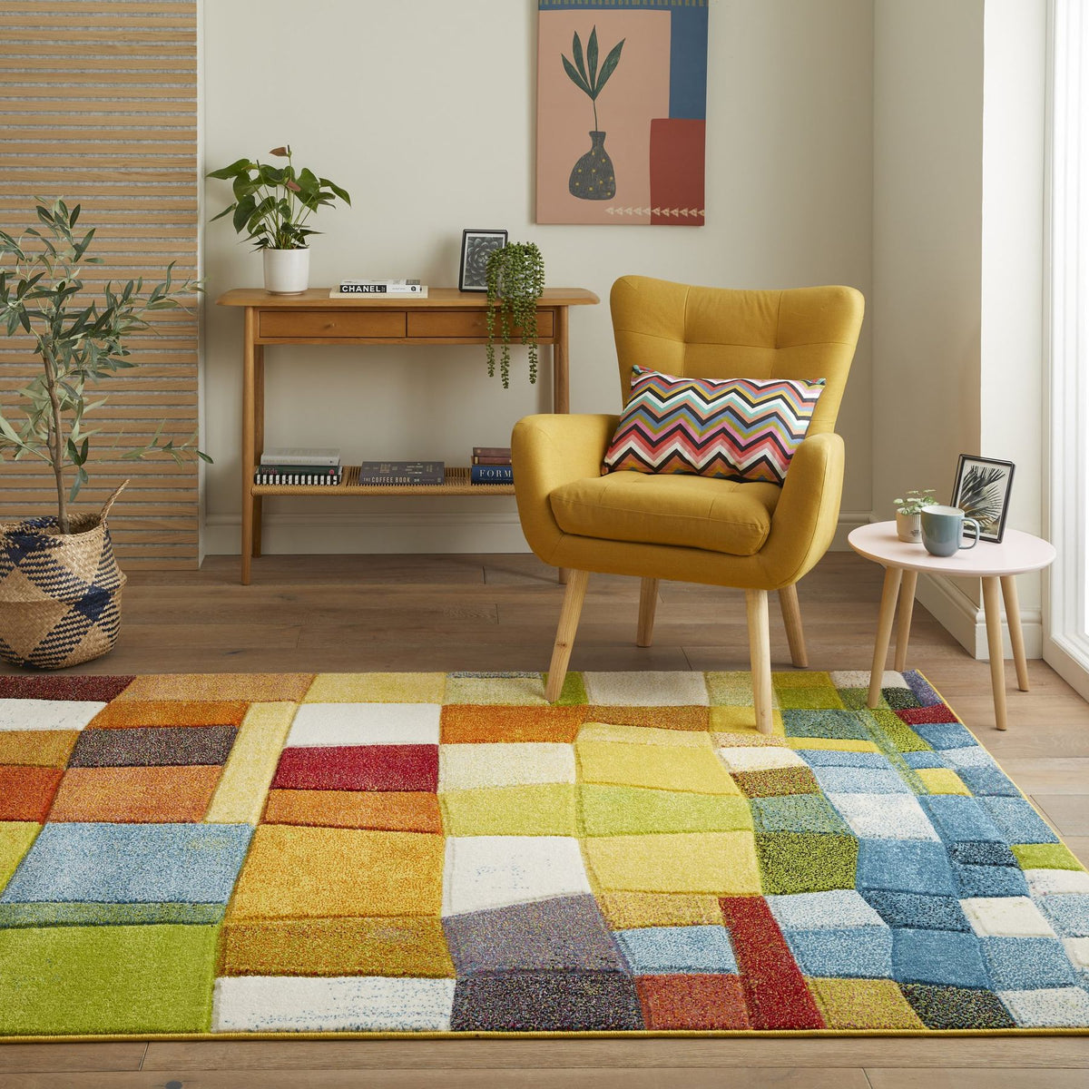 Viva Patchwork Multicolour Rug