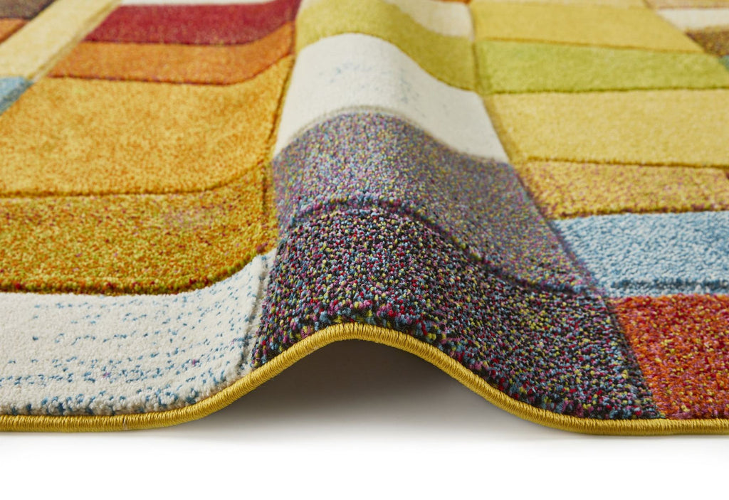 Viva Patchwork Multicolour Rug