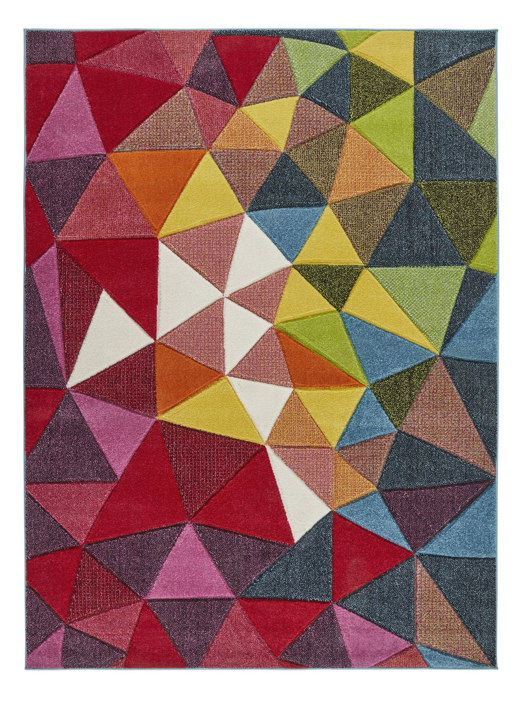 Viva Triangles Multicolour Rug