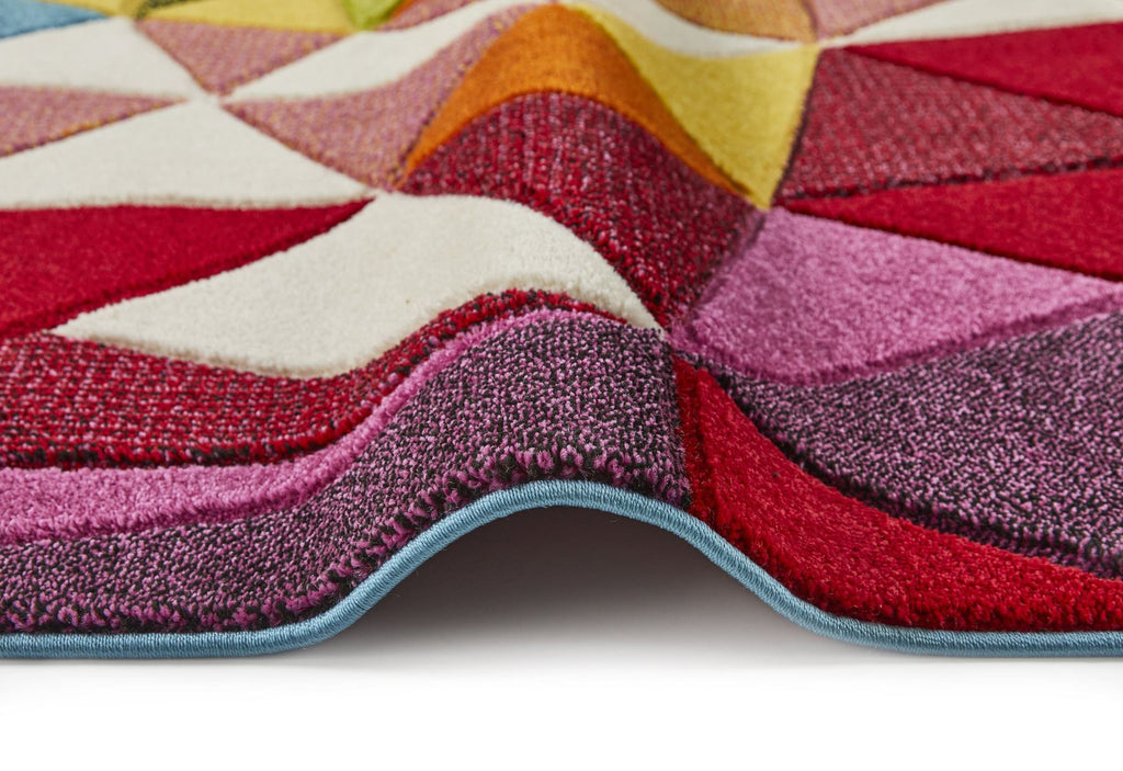 Viva Triangles Multicolour Rug