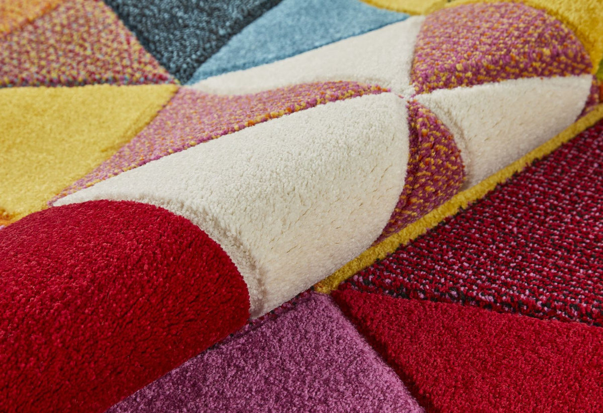 Viva Triangles Multicolour Rug