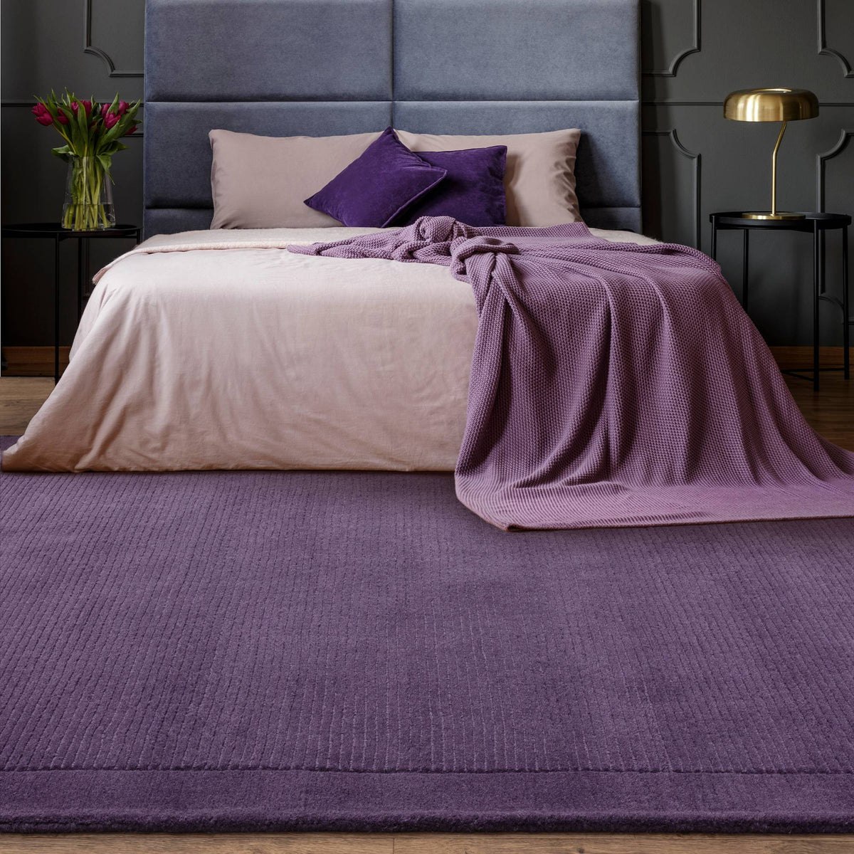 York Purple Rug