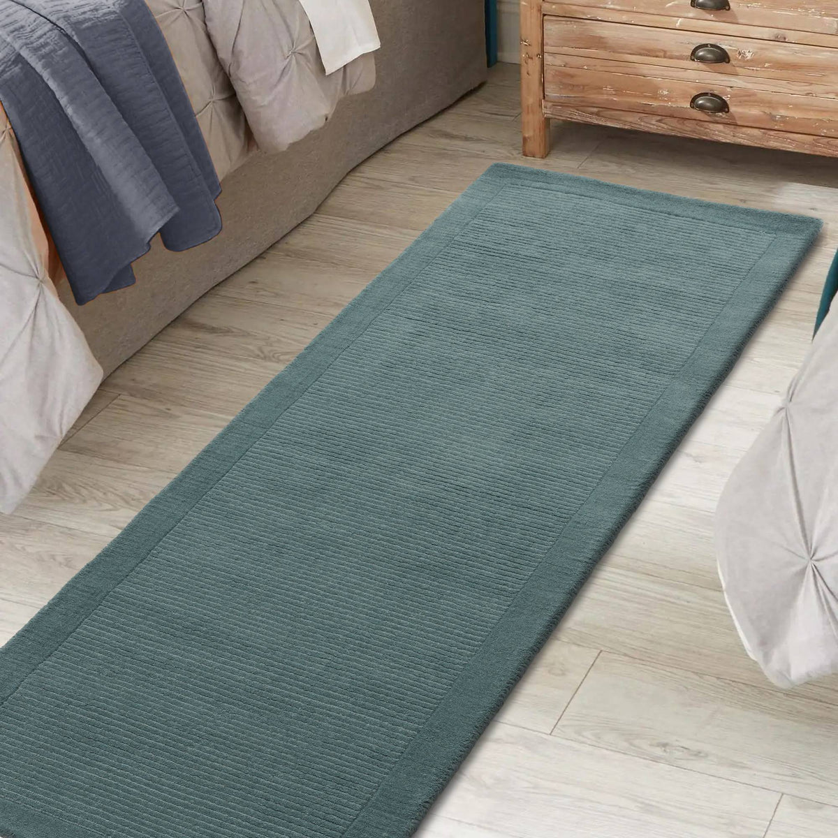 York Teal Rug