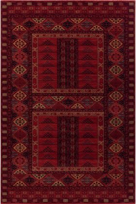 Kashqai Afghan Turkmen Design Rug - 4346/300 -  240 x 340 cm (7'10