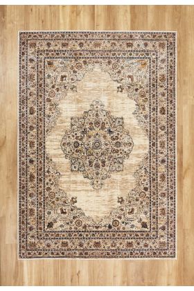 Alhambra Traditional Rug - 6345c ivory/beige -  80 x 150 cm (2'8" x 5')