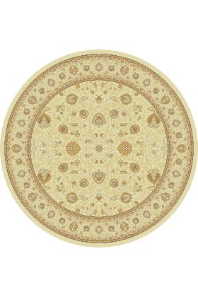 Noble Art Traditional Persian Style Rug - Beige Cream 6529/190-Round Circle 160cm