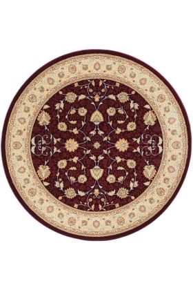 Noble Art Traditional Persian Style Rug - Red Beige Cream 6529/391-Round Circle 160cm